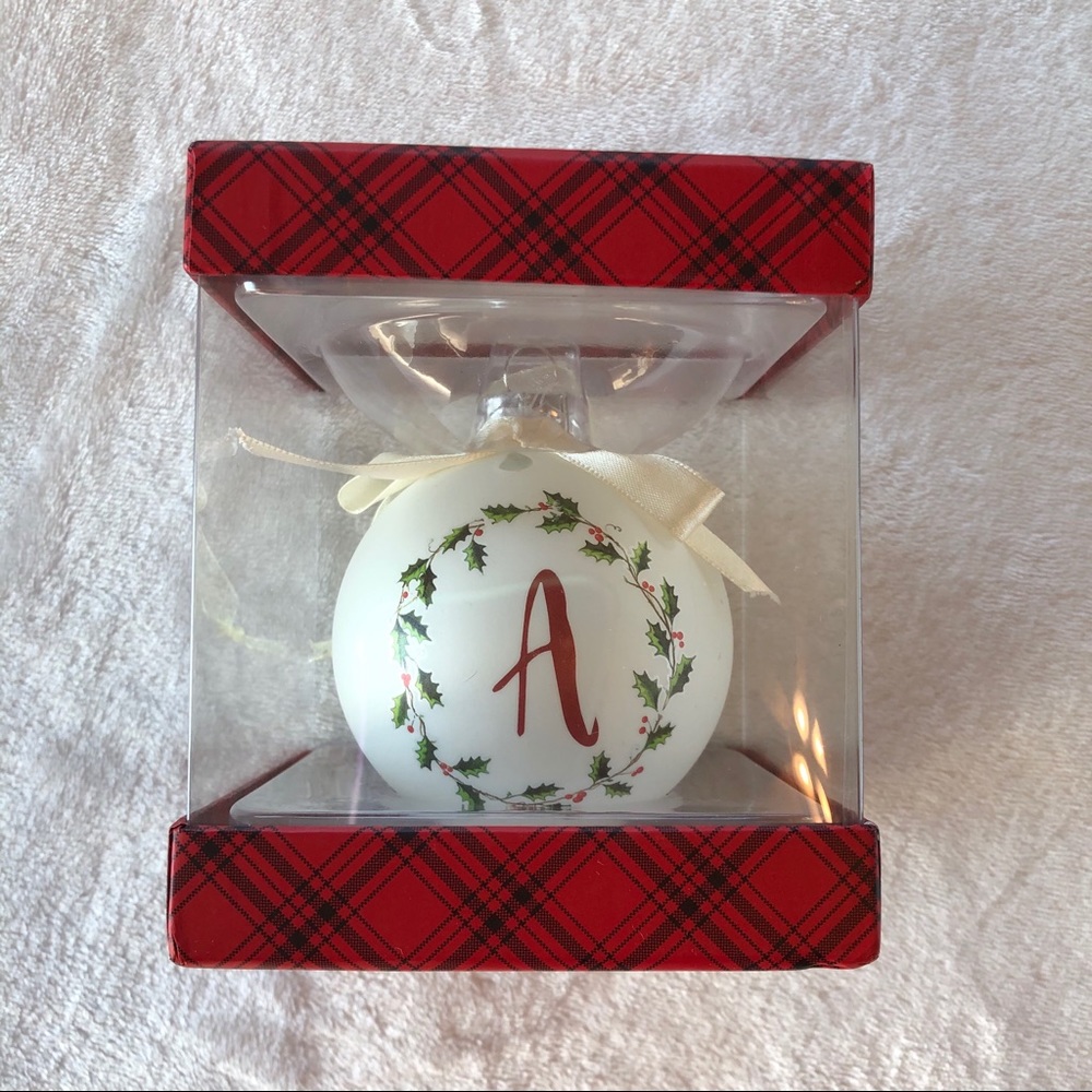 Living Quarters Letter A Monogram Ornament